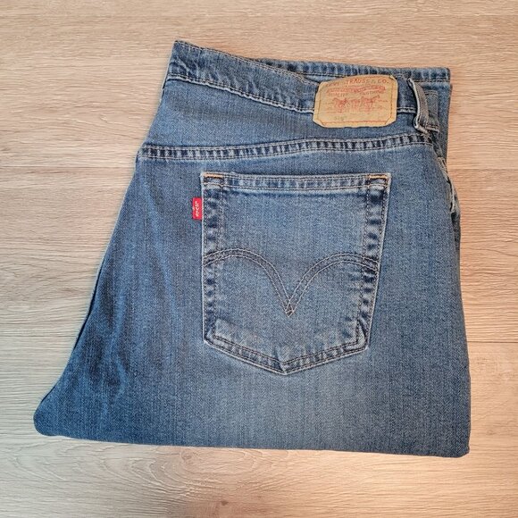 Vtg Levi's Jeans 16 L Nouveau 515 Bootcut High Rise Medium Light Western Y2K - Picture 4 of 10